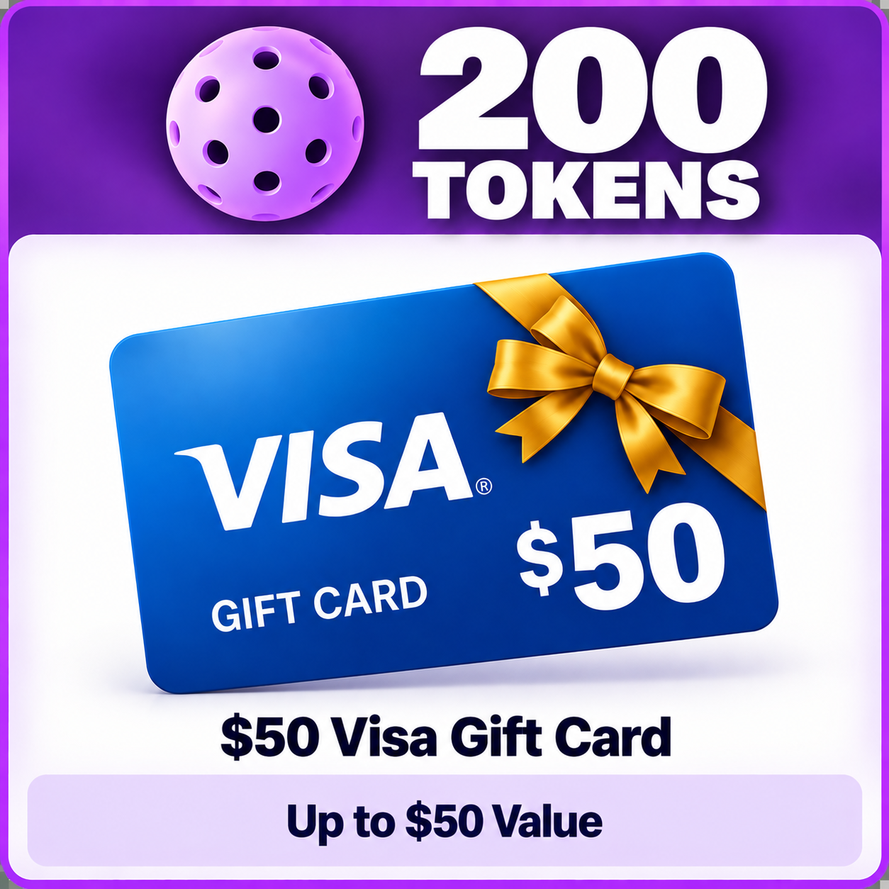 200 token reward