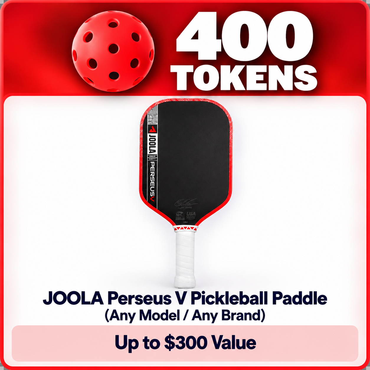 400 token reward